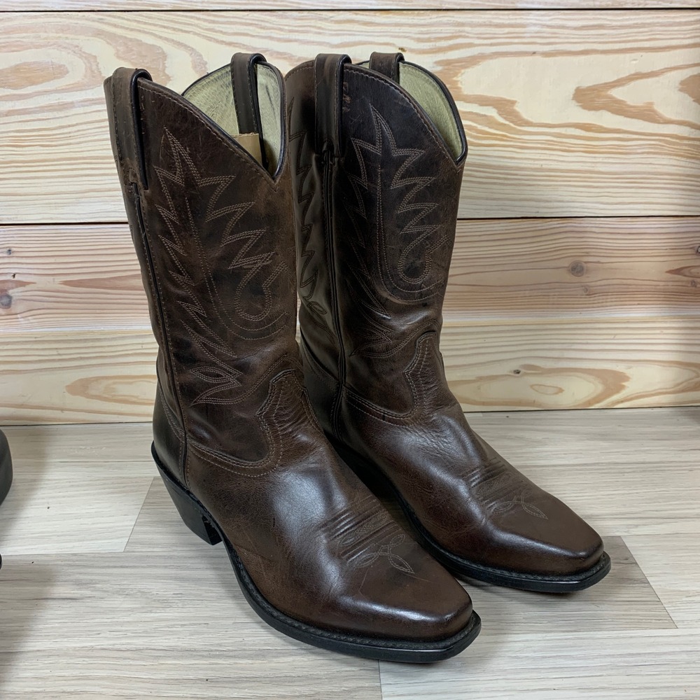 Durango Western Boots Womens 10 Brown Leather Snip Toe 11 Inch RD3223 Cowboy